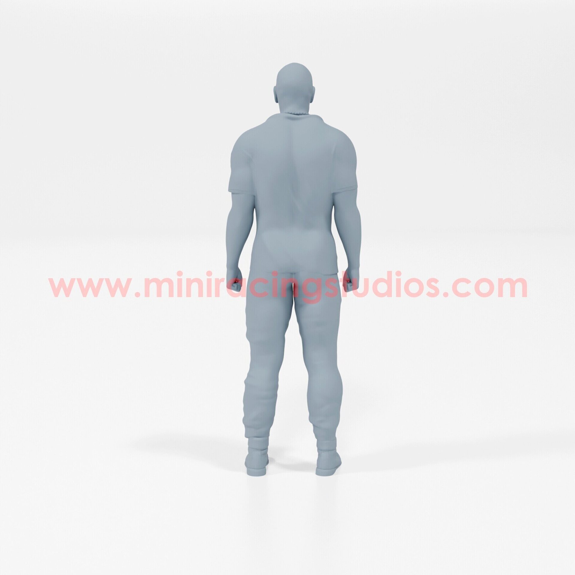 Figura Toretto Fast and Furious 1:64 sin pintar en Resina – MiniRacing64 - 3