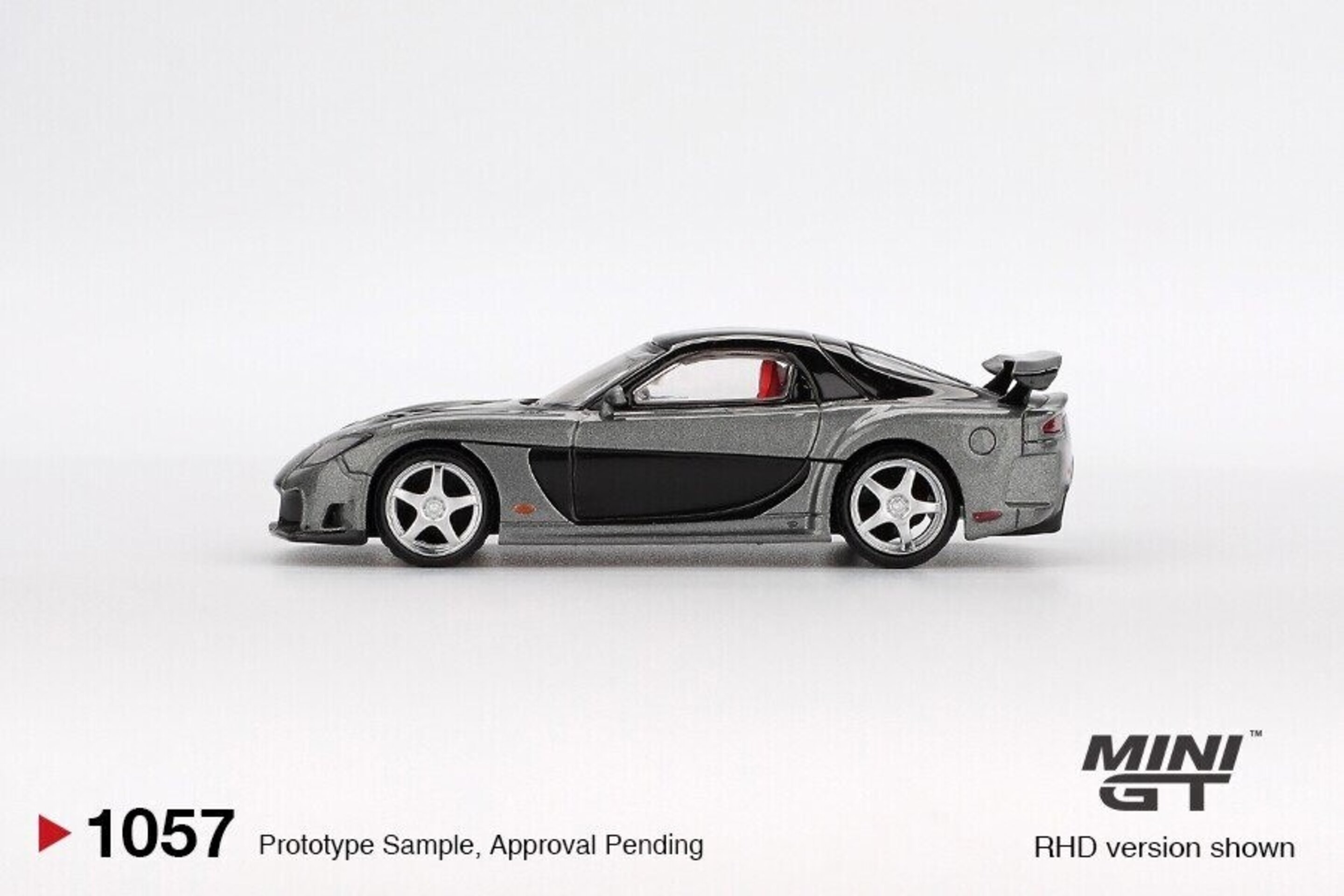 MGT01057-L 1:64 Mazda RX-7 FD3S VeilSide Fortune Grey 2011 – MINI GT JDM - 3