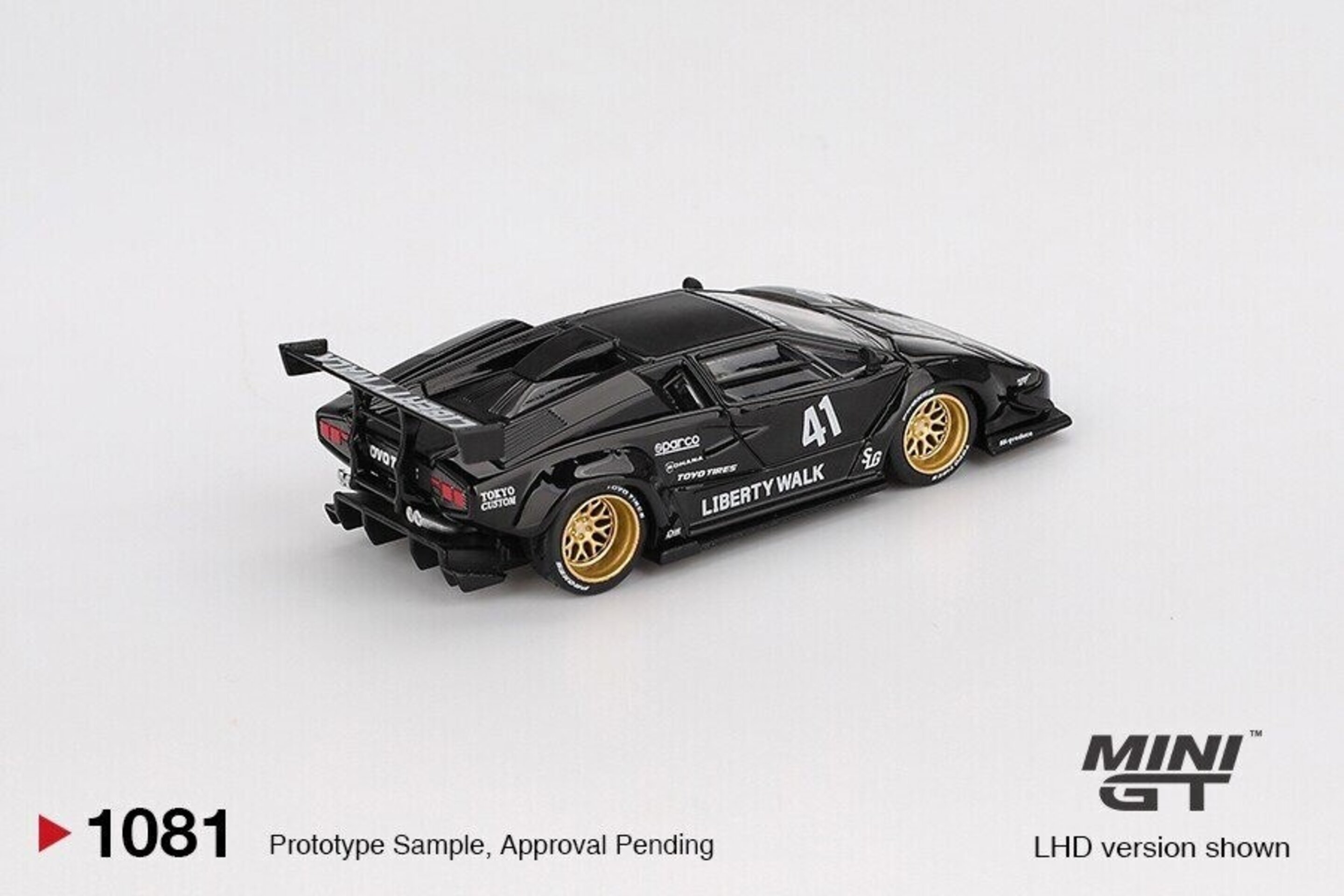 MGT01081-L LAMBORGHINI COUNTACH LBWORKS BLACK 2024 – Mini GT 1:64 - 2