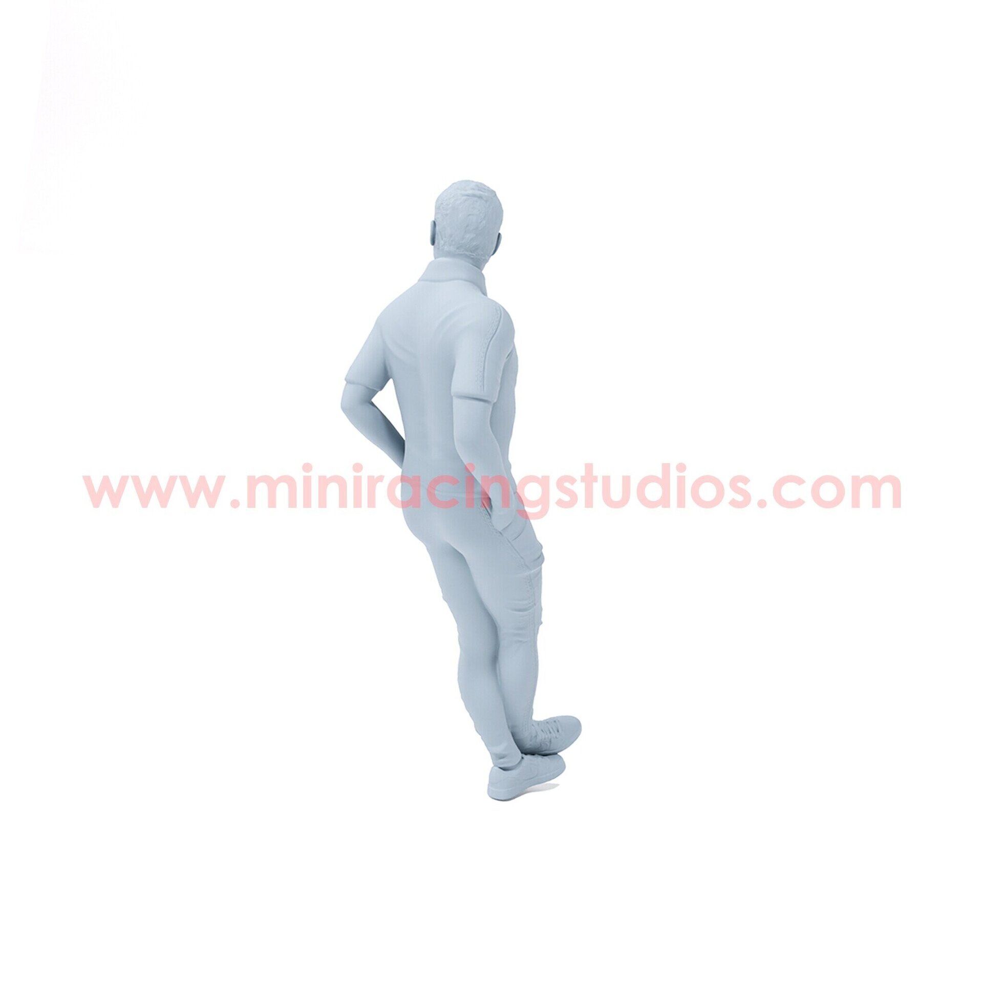 Figura Paul Walker - 1:64 sin pintar en Resina – MiniRacing64 - 3