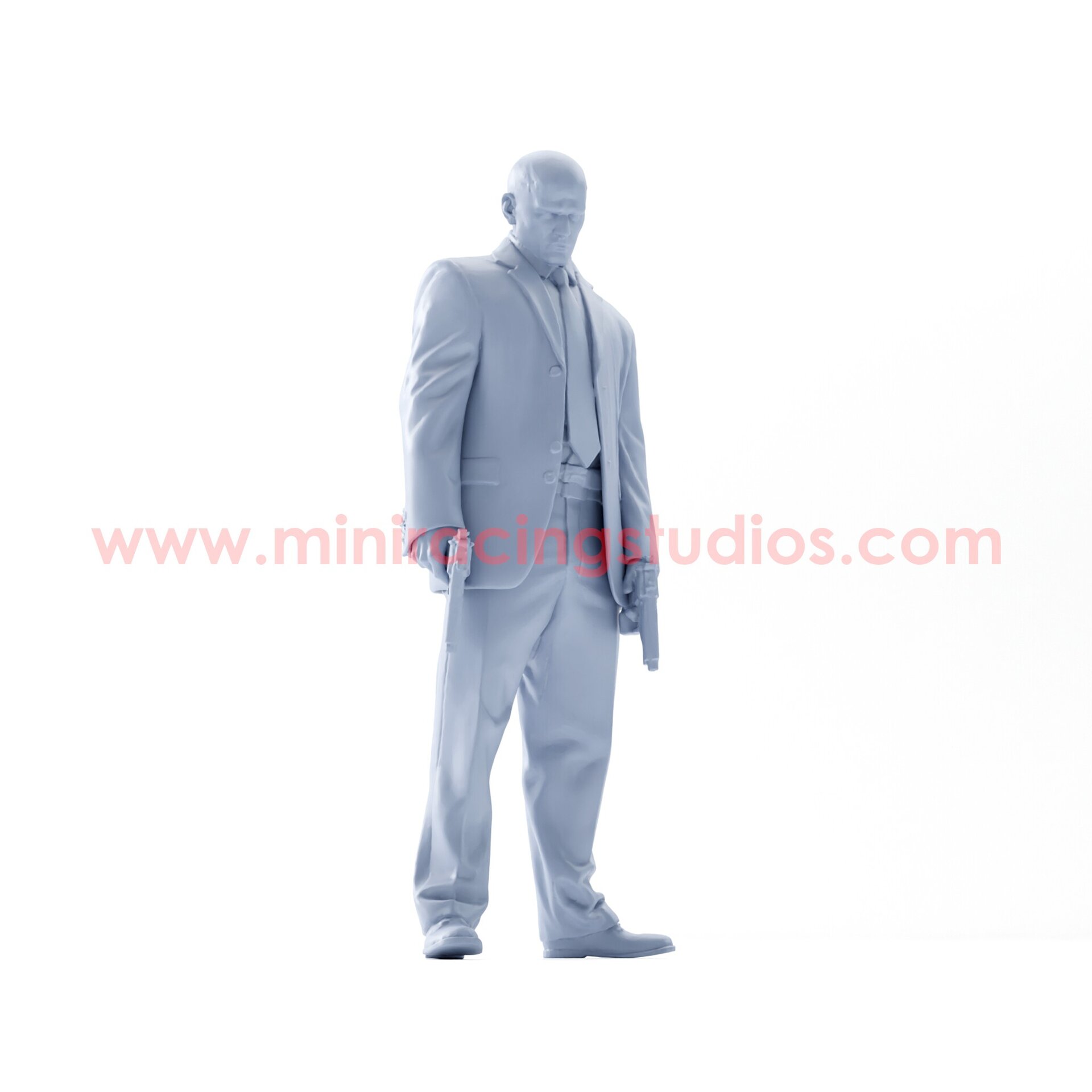 Figura Frank Martin 2 Transporter 1/64 en Resina sin Pintar | MiniRacing64 - 2