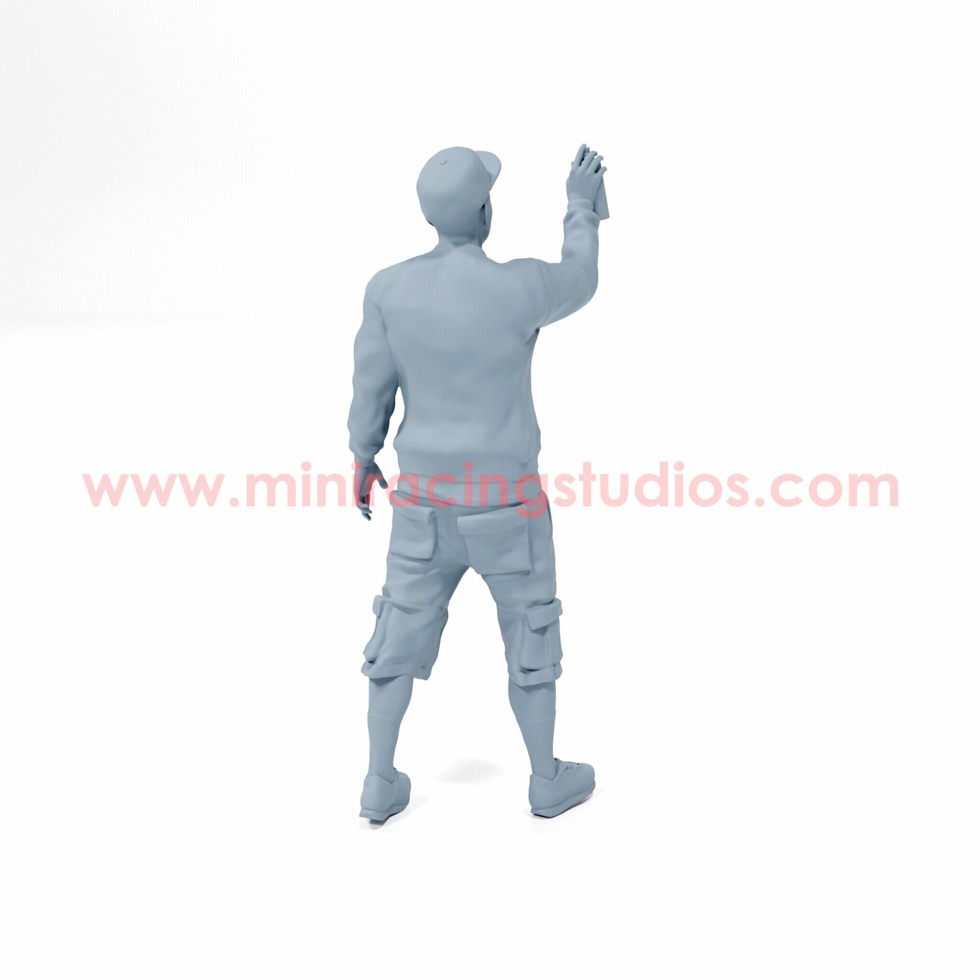 Figura 3D Artista Urbano de Graffitis 1:64 en Resina – MiniRacing64 - 3