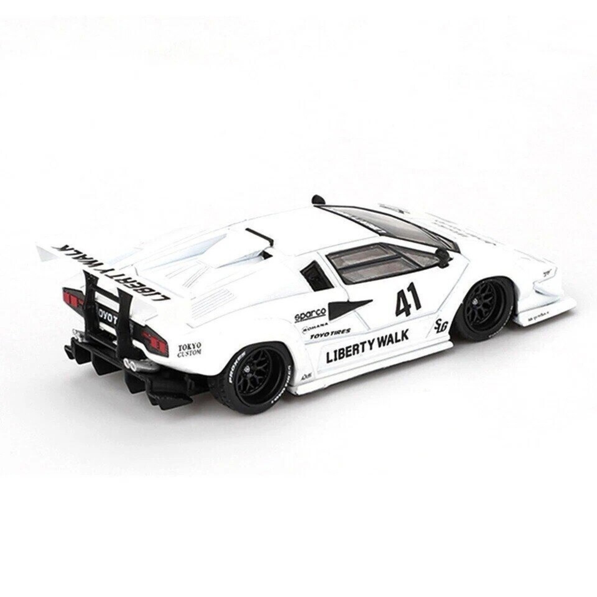 MGT00966-L 1:64 LAMBORGHINI COUNTACH LB-WORKS WHITE TOKYO AUTO SALON 2024 - 4