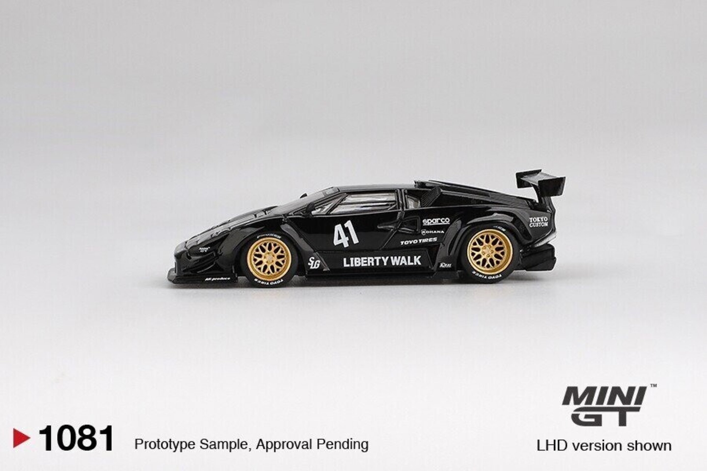 MGT01081-L LAMBORGHINI COUNTACH LBWORKS BLACK 2024 – Mini GT 1:64 - 3