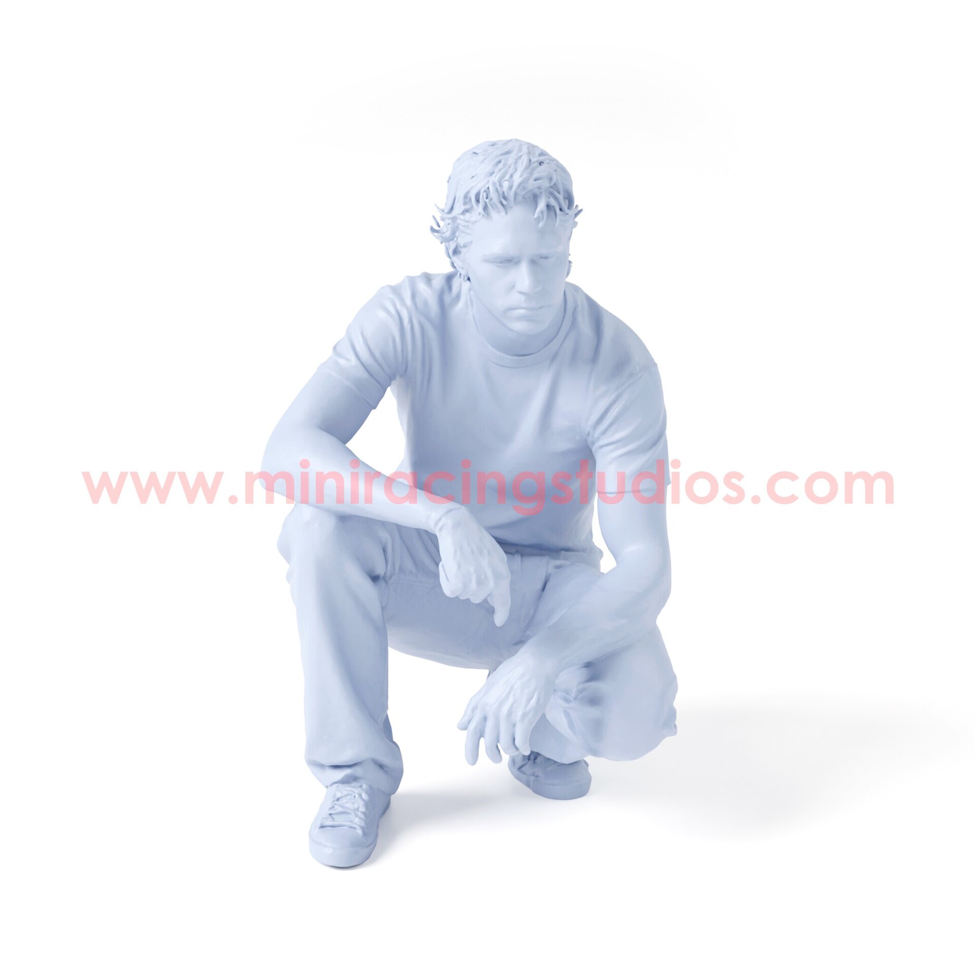 Figura Paul Walker 2 - 1:64 sin pintar en Resina – MiniRacing64 - 2